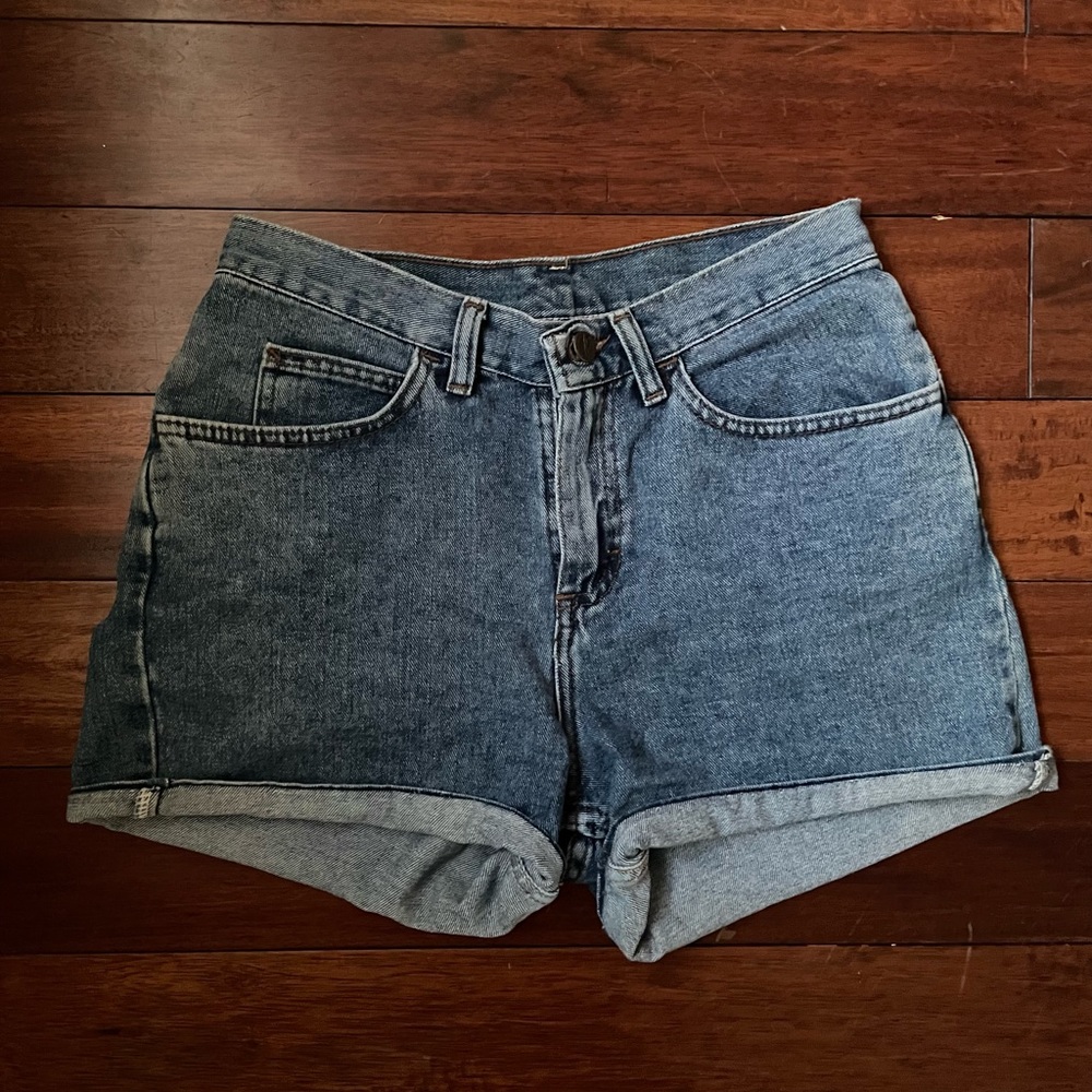Vintage Riders High Waisted Blue Jean Shorts - 6